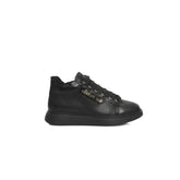 Cerruti 1881 Black Leather Women Sneaker -   -  Cerruti 1881.
